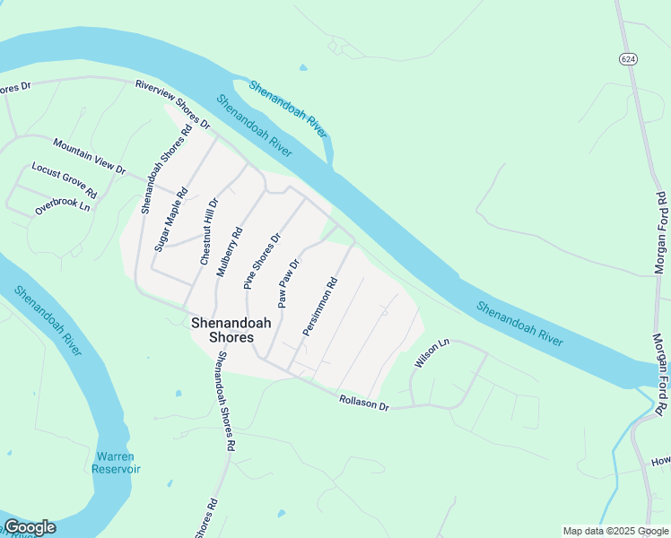 map of restaurants, bars, coffee shops, grocery stores, and more near 301 Persimmon Drive in Front Royal