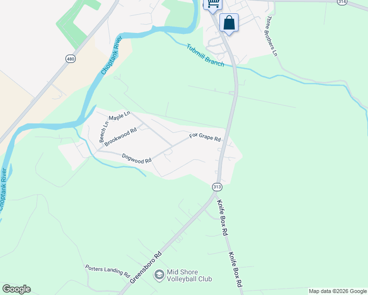 map of restaurants, bars, coffee shops, grocery stores, and more near 25985 Fox Grape Road in Greensboro