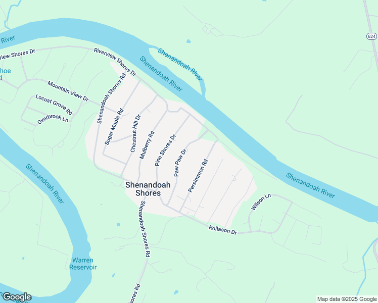 map of restaurants, bars, coffee shops, grocery stores, and more near 276 Paw Paw Drive in Front Royal