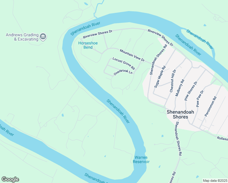 map of restaurants, bars, coffee shops, grocery stores, and more near 280 Overbrook Lane in Front Royal