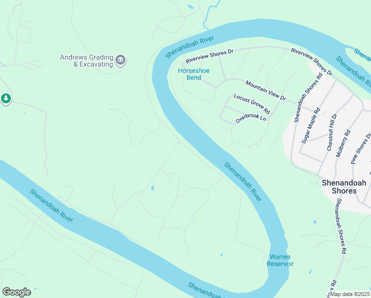 map of restaurants, bars, coffee shops, grocery stores, and more near 1446 Bennys Beach Road in Front Royal