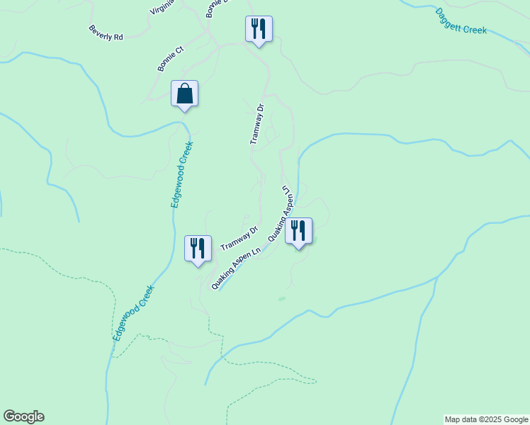 map of restaurants, bars, coffee shops, grocery stores, and more near 371 Tramway Dr in Stateline