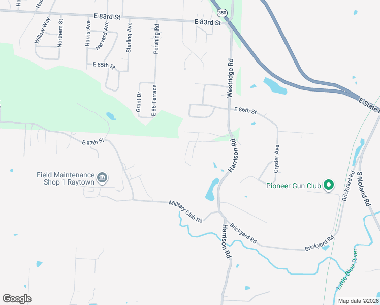 map of restaurants, bars, coffee shops, grocery stores, and more near 8722 Ridgeway Court in Raytown
