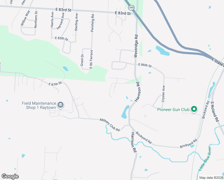 map of restaurants, bars, coffee shops, grocery stores, and more near 8722 Ridgeway Court in Raytown