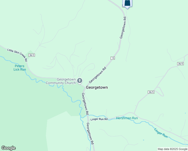 map of restaurants, bars, coffee shops, grocery stores, and more near 3208 Georgetown Road in Horner