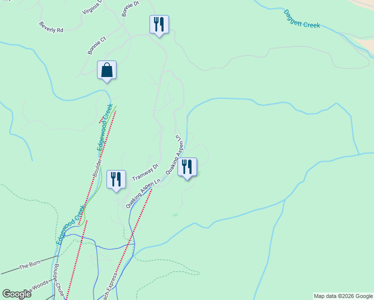 map of restaurants, bars, coffee shops, grocery stores, and more near 310 Ridge Club Drive in Kingsbury