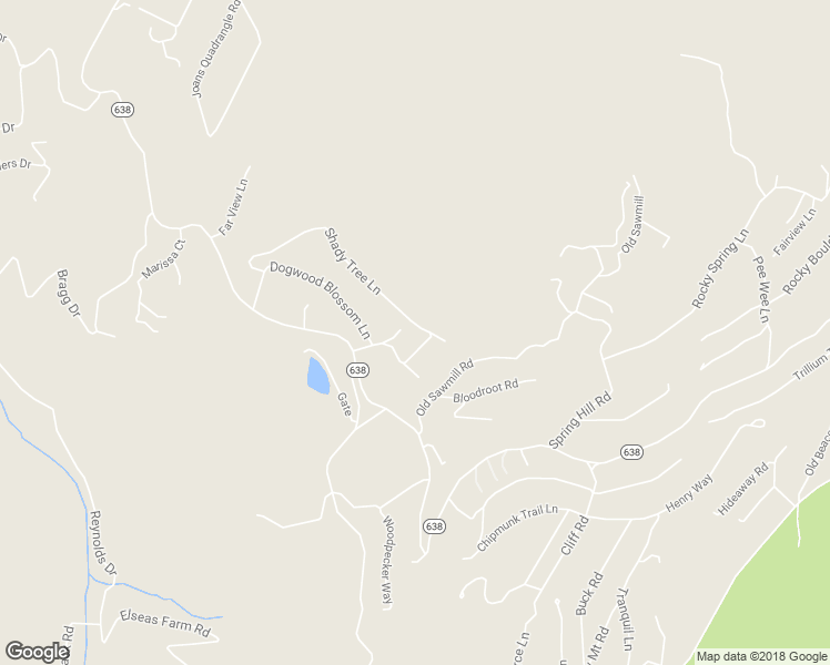 map of restaurants, bars, coffee shops, grocery stores, and more near 57 Woodchuck Road in Front Royal