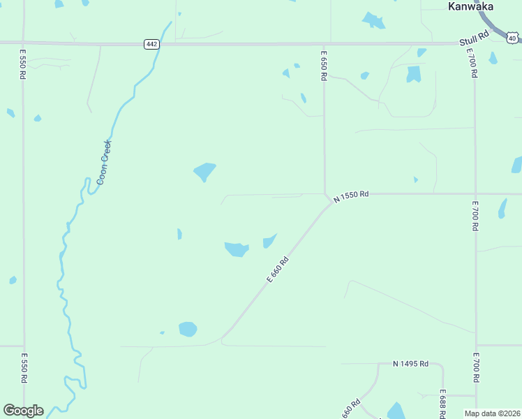 map of restaurants, bars, coffee shops, grocery stores, and more near 1537 East 642nd Road in Lawrence
