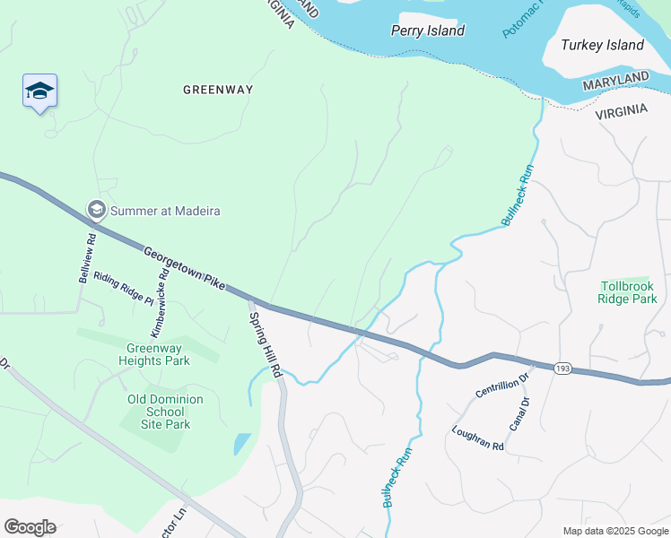 map of restaurants, bars, coffee shops, grocery stores, and more near 844 Merriewood Lane in McLean
