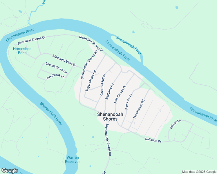 map of restaurants, bars, coffee shops, grocery stores, and more near 213 Mulberry Road in Front Royal