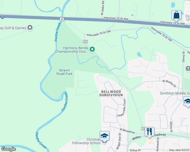 map of restaurants, bars, coffee shops, grocery stores, and more near 415 Stallworth Court in Columbia
