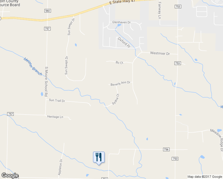 map of restaurants, bars, coffee shops, grocery stores, and more near 326 Beverly Ann Drive in Troy