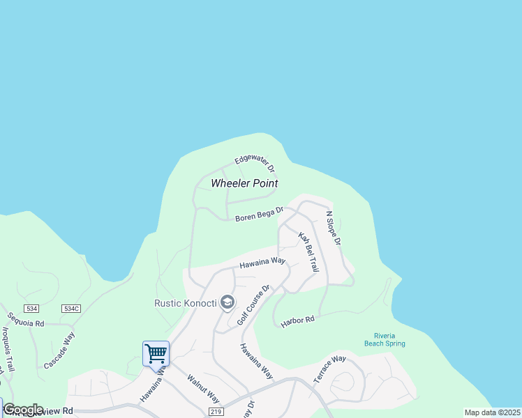 map of restaurants, bars, coffee shops, grocery stores, and more near 10610 Boren Bega Drive in Kelseyville