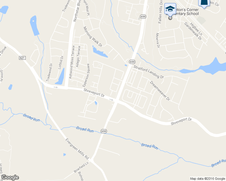 map of restaurants, bars, coffee shops, grocery stores, and more near 23544 Christina Ridge Square in Ashburn