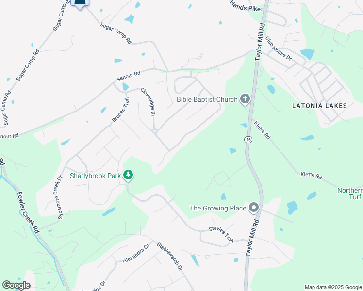 map of restaurants, bars, coffee shops, grocery stores, and more near 3123 Summit Run Drive in Independence