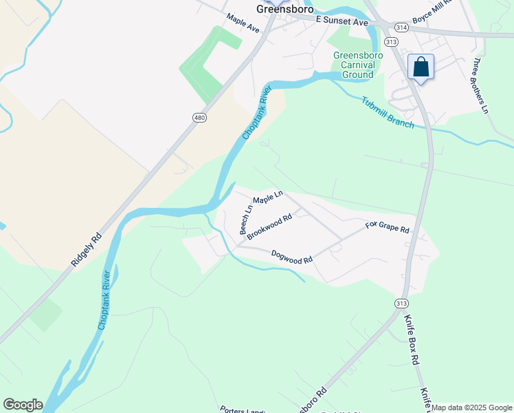 map of restaurants, bars, coffee shops, grocery stores, and more near 13001 Beech Lane in Greensboro