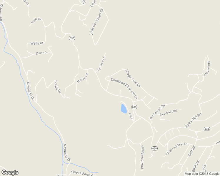 map of restaurants, bars, coffee shops, grocery stores, and more near 38 Black Walnut Lane in Front Royal