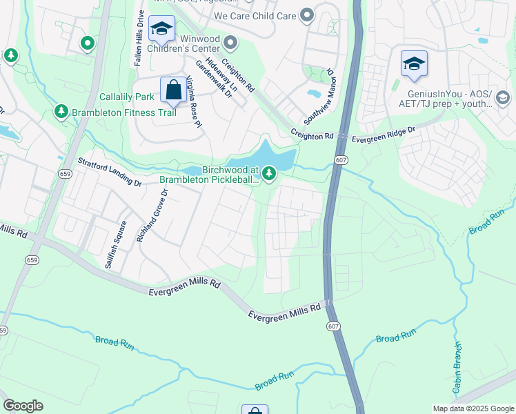 map of restaurants, bars, coffee shops, grocery stores, and more near 42920 Firefly Sonata Terrace in Ashburn