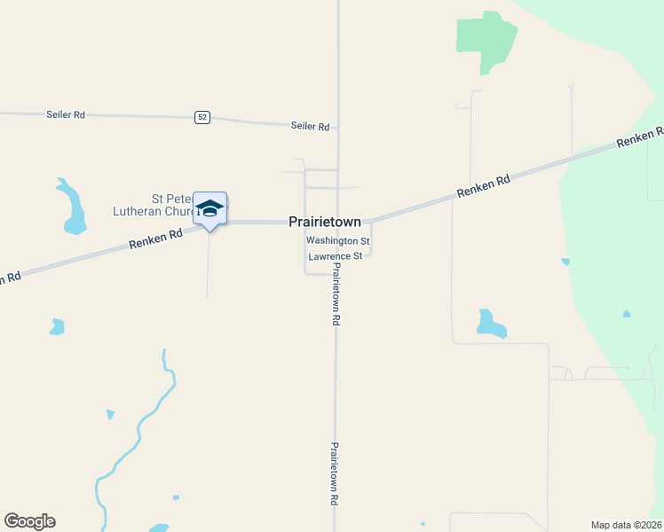 map of restaurants, bars, coffee shops, grocery stores, and more near 8447 Prairietown Road in Worden