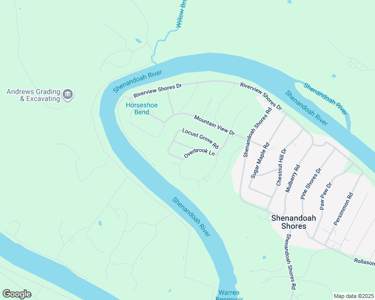 map of restaurants, bars, coffee shops, grocery stores, and more near 80 Elmwood Road in Front Royal