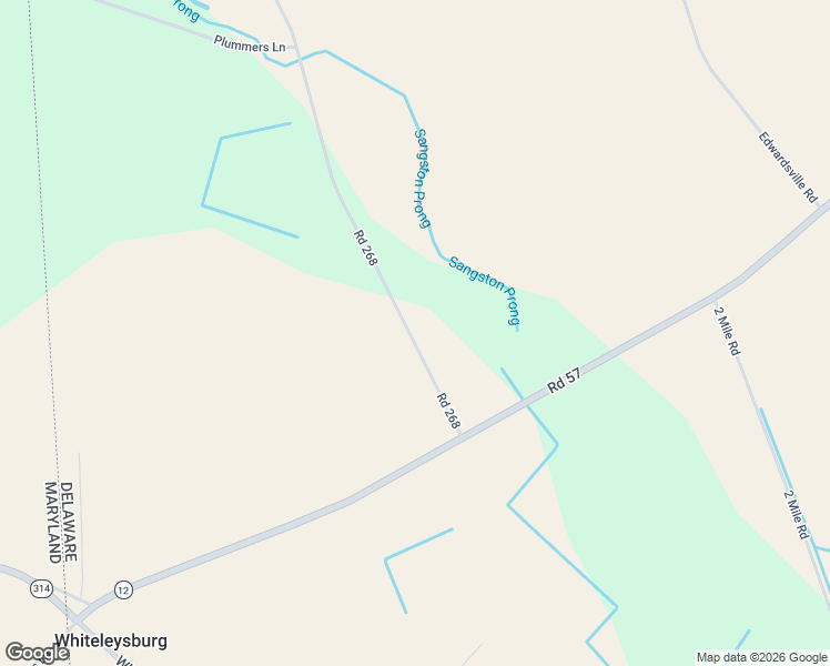 map of restaurants, bars, coffee shops, grocery stores, and more near 333 Road 268 in Harrington