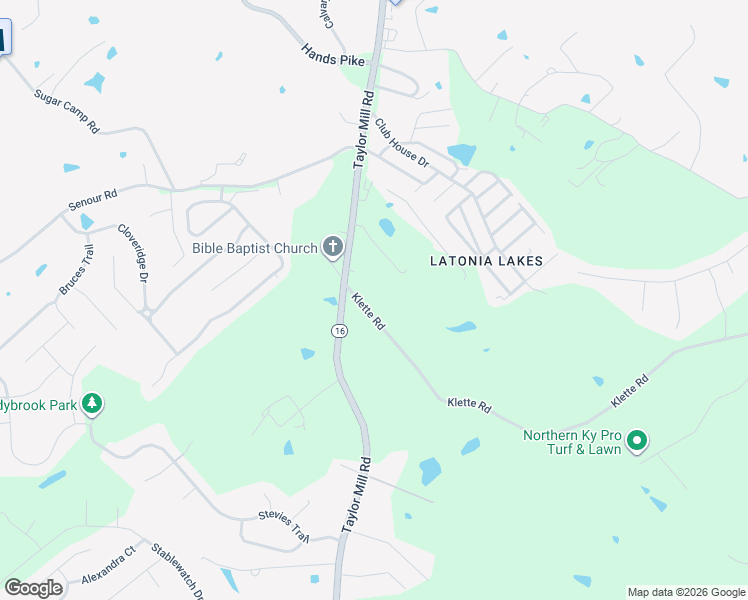 map of restaurants, bars, coffee shops, grocery stores, and more near 3326 Klette Road in Covington