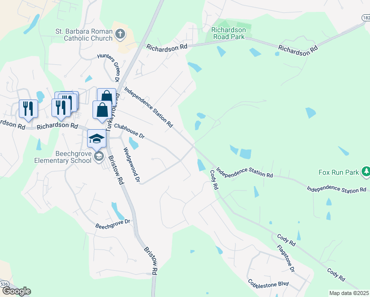 map of restaurants, bars, coffee shops, grocery stores, and more near 908 Pearl Dr in Independence