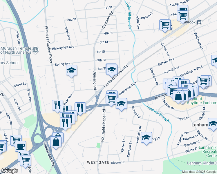 Lanham Md Zip Code Map United States Map