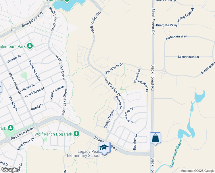 map of restaurants, bars, coffee shops, grocery stores, and more near in Colorado Springs