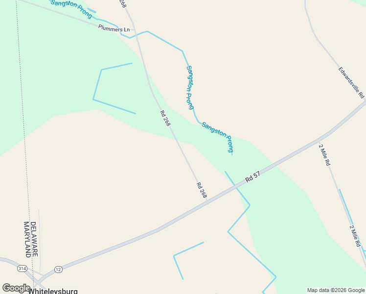 map of restaurants, bars, coffee shops, grocery stores, and more near 333 Road 268 in Harrington