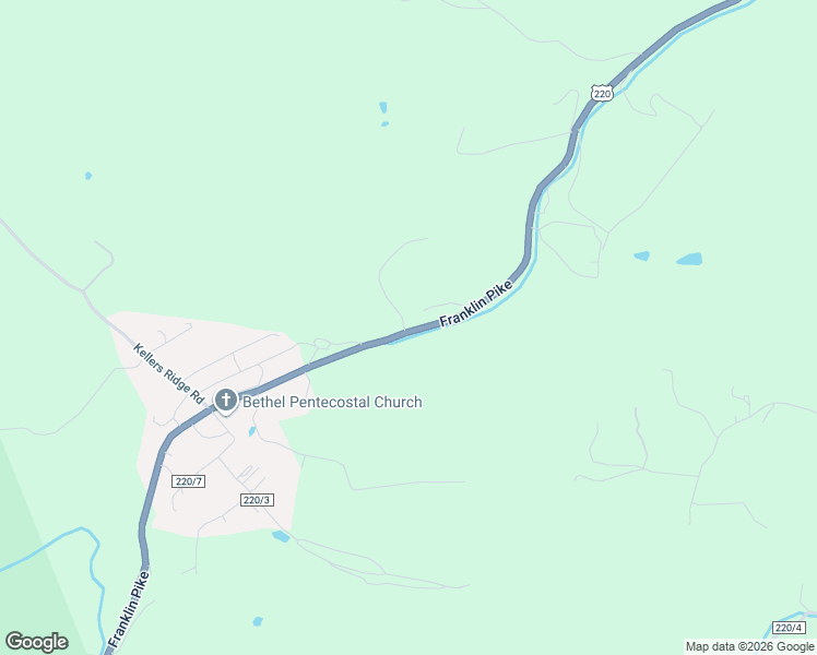 map of restaurants, bars, coffee shops, grocery stores, and more near 2037 Franklin Pike in Petersburg