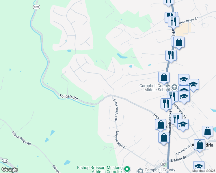 map of restaurants, bars, coffee shops, grocery stores, and more near 8084 Arcadia Boulevard in Alexandria