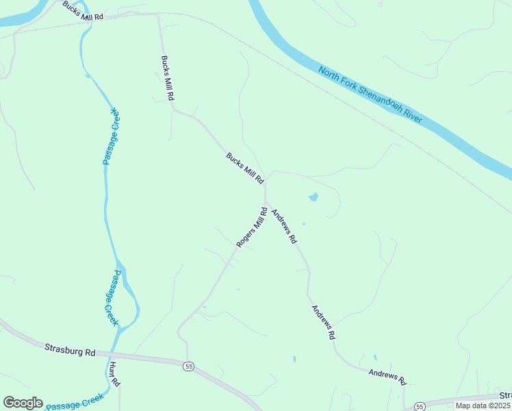 map of restaurants, bars, coffee shops, grocery stores, and more near 635 Rogers Mill Road in Strasburg