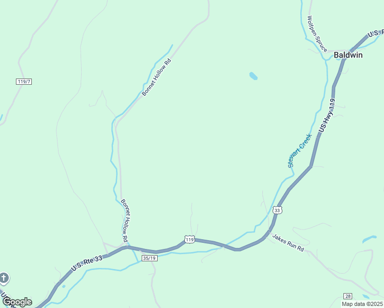 map of restaurants, bars, coffee shops, grocery stores, and more near in Baldwin