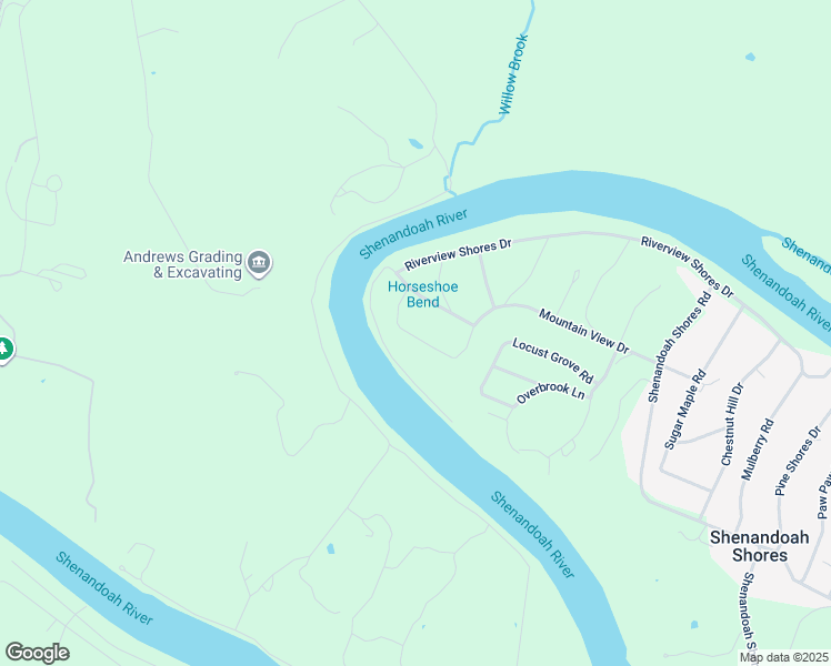 map of restaurants, bars, coffee shops, grocery stores, and more near Spruce Road in Front Royal