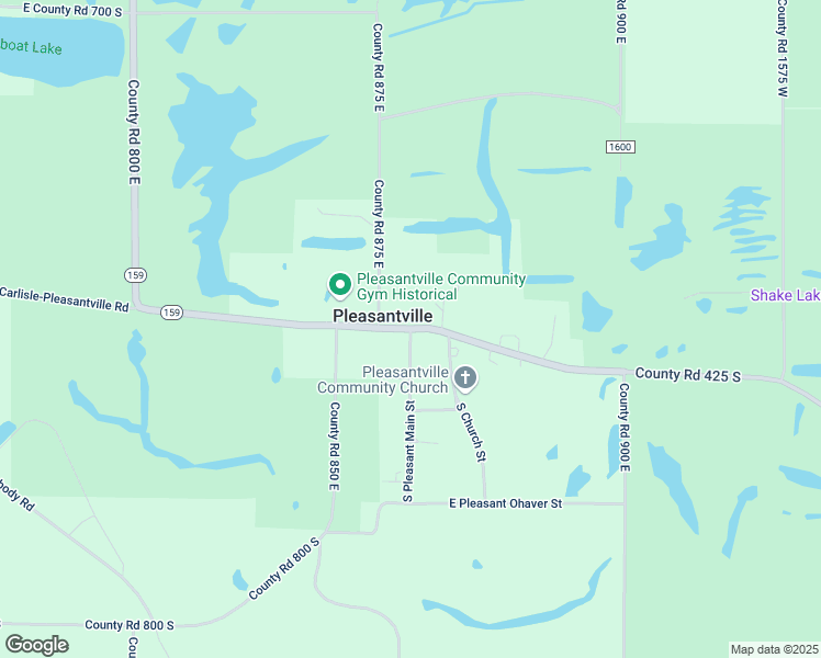 map of restaurants, bars, coffee shops, grocery stores, and more near 7601 South Pleasant Main Street in Carlisle