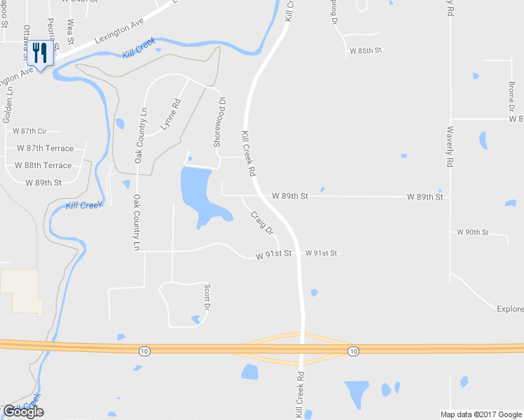 map of restaurants, bars, coffee shops, grocery stores, and more near 8945 Craig Drive in De Soto