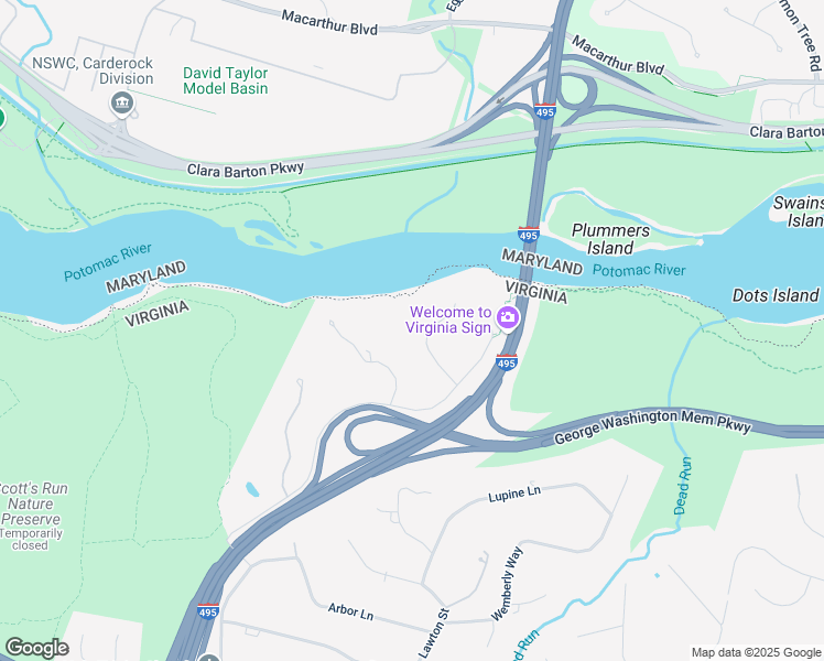 map of restaurants, bars, coffee shops, grocery stores, and more near 620 Rivercrest Drive in McLean