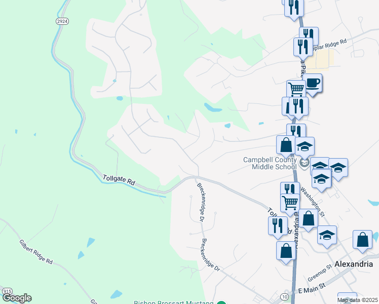 map of restaurants, bars, coffee shops, grocery stores, and more near 8084 Arcadia Boulevard in Alexandria