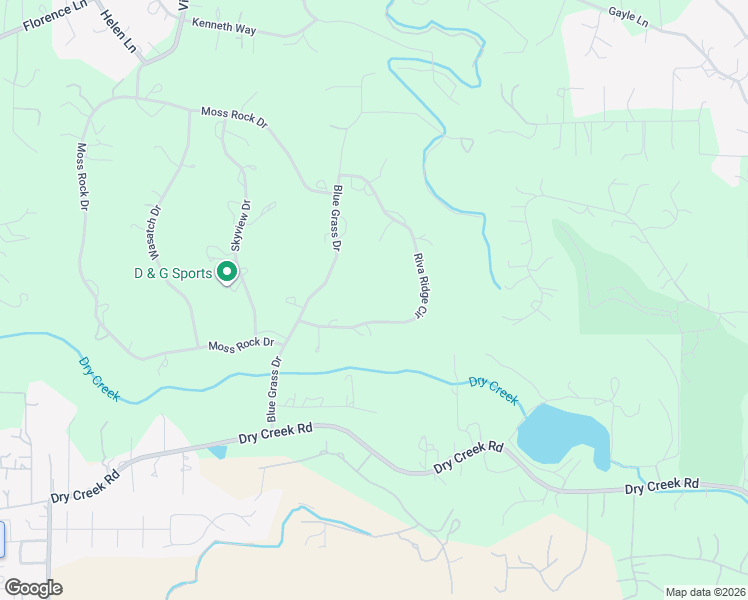 map of restaurants, bars, coffee shops, grocery stores, and more near 14470 Riva Ridge Circle in Auburn