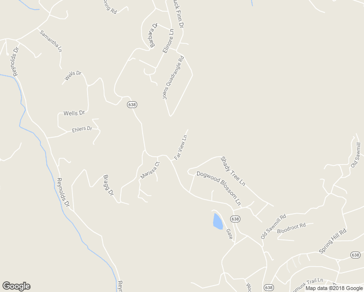 map of restaurants, bars, coffee shops, grocery stores, and more near Far View Lane in Shenandoah Farms