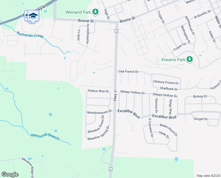 map of restaurants, bars, coffee shops, grocery stores, and more near 124 Palace Way Drive in Troy