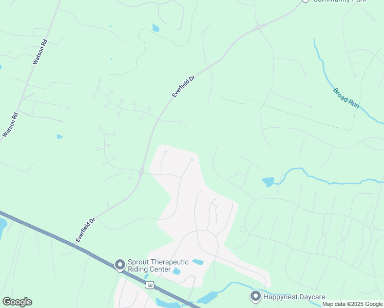 map of restaurants, bars, coffee shops, grocery stores, and more near 23561 Amesfield Place in Aldie