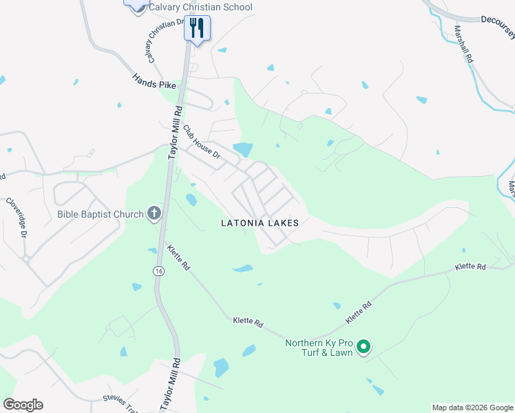 map of restaurants, bars, coffee shops, grocery stores, and more near in Ryland Heights