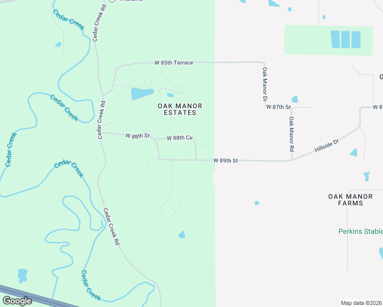 map of restaurants, bars, coffee shops, grocery stores, and more near 28055 West 89th Street in De Soto