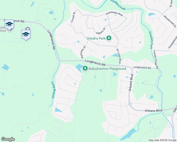 map of restaurants, bars, coffee shops, grocery stores, and more near Ballyshannon Way in Union
