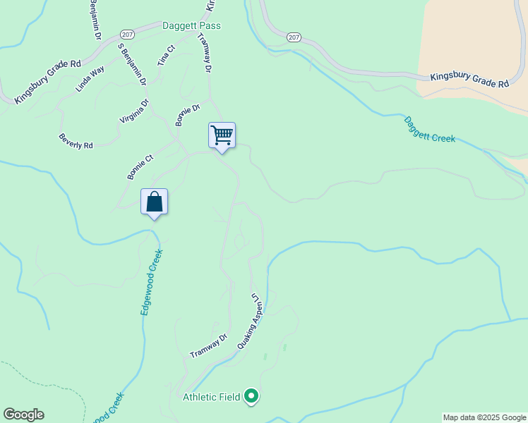 map of restaurants, bars, coffee shops, grocery stores, and more near 241 Tramway Drive in Stateline