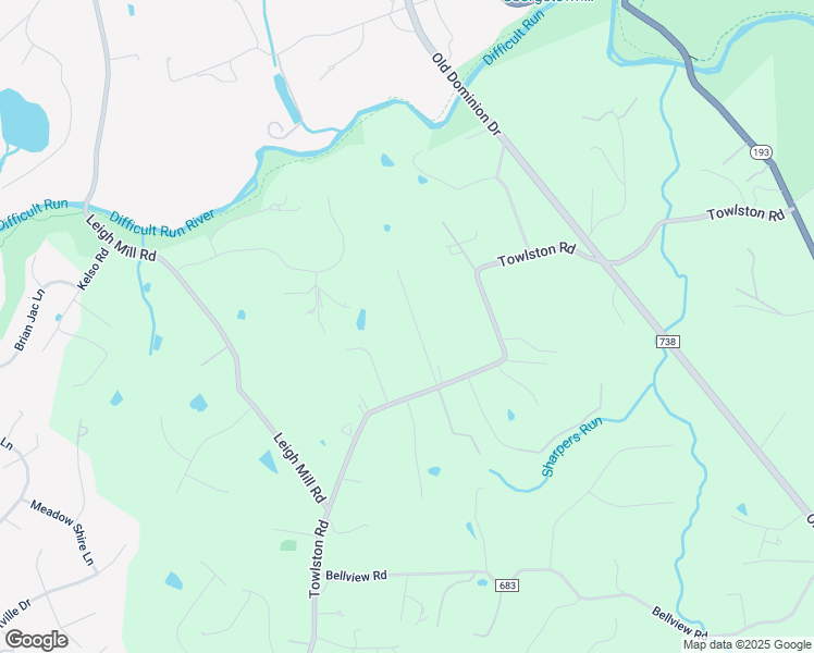 map of restaurants, bars, coffee shops, grocery stores, and more near 1022 Towlston Road in McLean