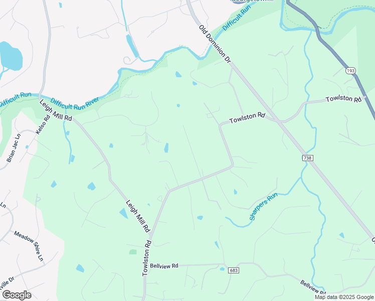 map of restaurants, bars, coffee shops, grocery stores, and more near 1022 Towlston Road in McLean