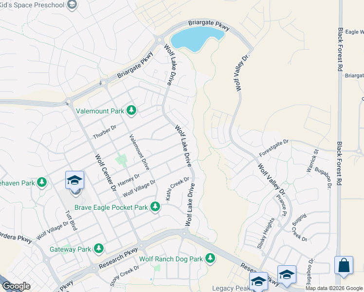 map of restaurants, bars, coffee shops, grocery stores, and more near 6310 Adamants Drive in Colorado Springs